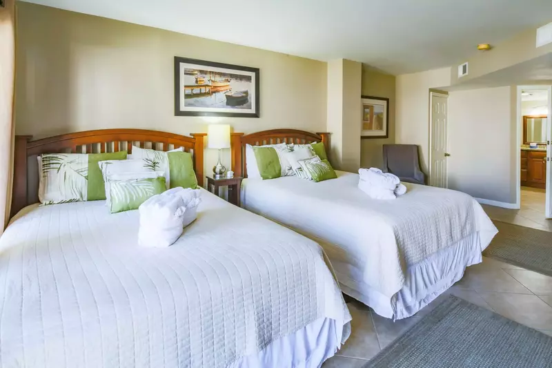 Each of the beds will be made in advance of your arrival with freshly laundered sheets.
