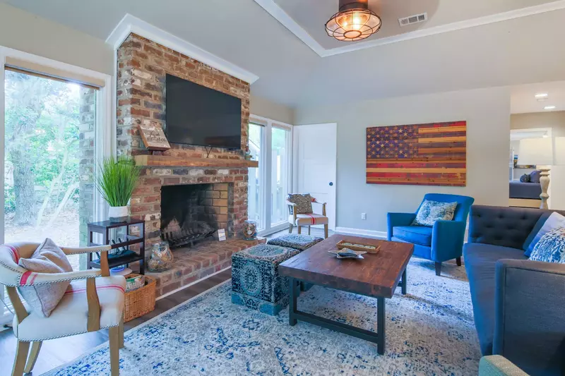 With both a family room and a separate living room, there are multiple gathering spaces in this comfortable home.