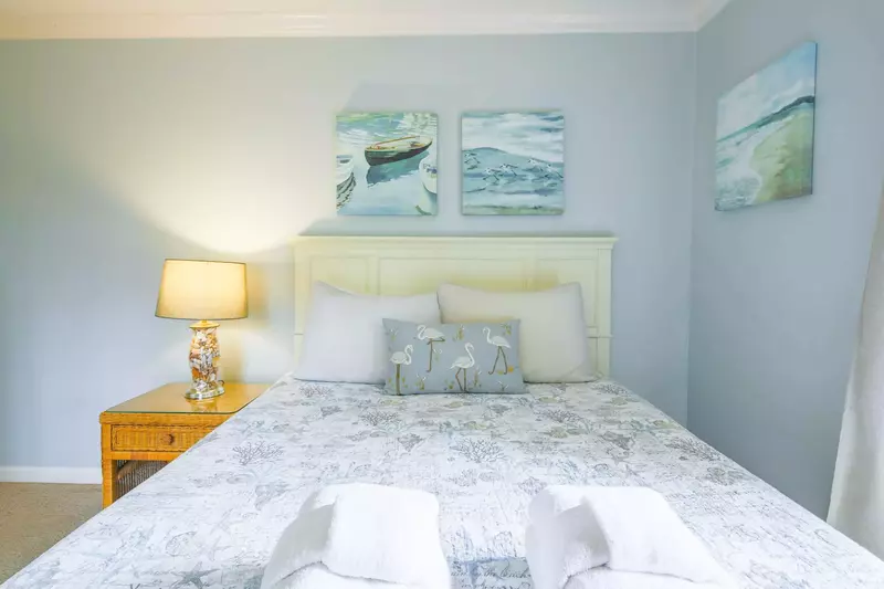 Each of the beds will be made in advance of your arrival with freshly laundered sheets.