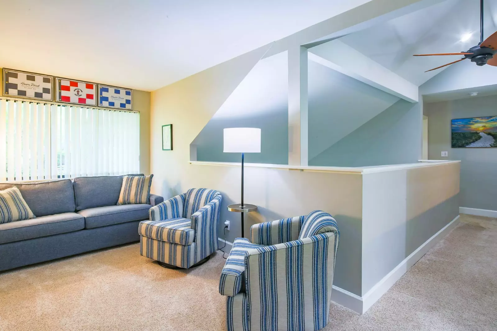 On the second floor of the villa, you will find this loft near the master suite.
