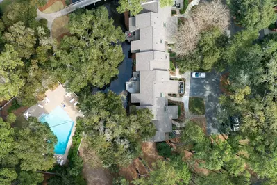 Calm Villa Sea Pines is located just across the lagoon from the Inland Harbour pool.