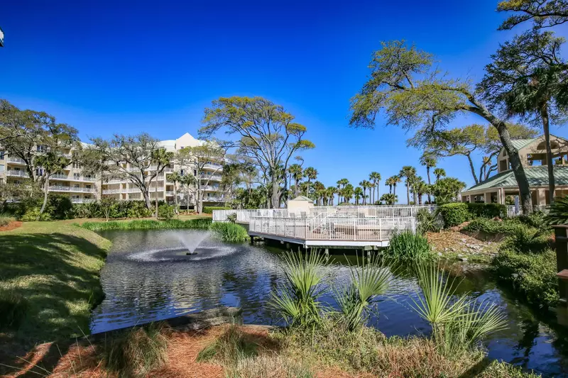 The Barrington community is beautifully landscaped with lagoons.