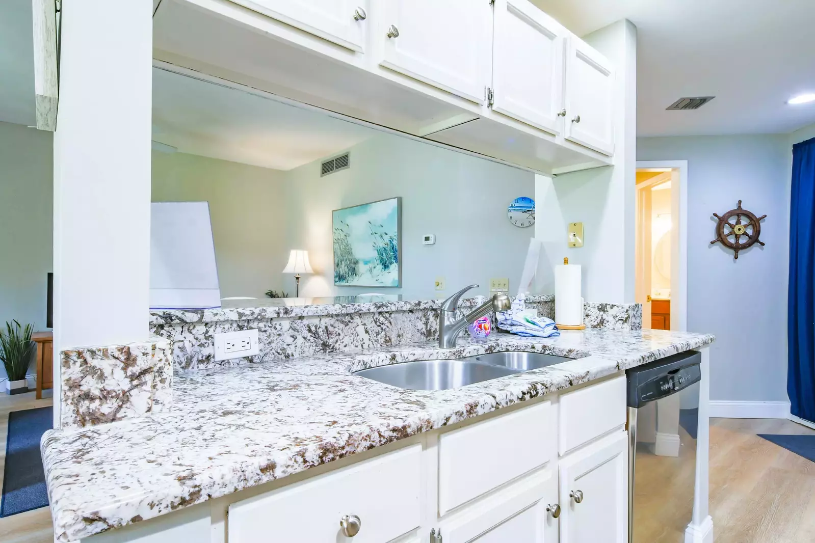 There is plenty of room within the spacious kitchen to prepare your family's meals.