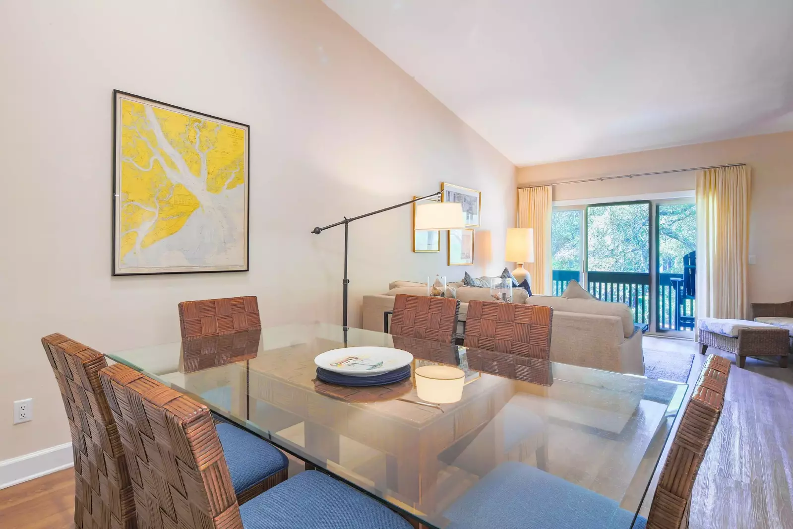 This comfortable villa features vaulted ceilings and a private balcony.