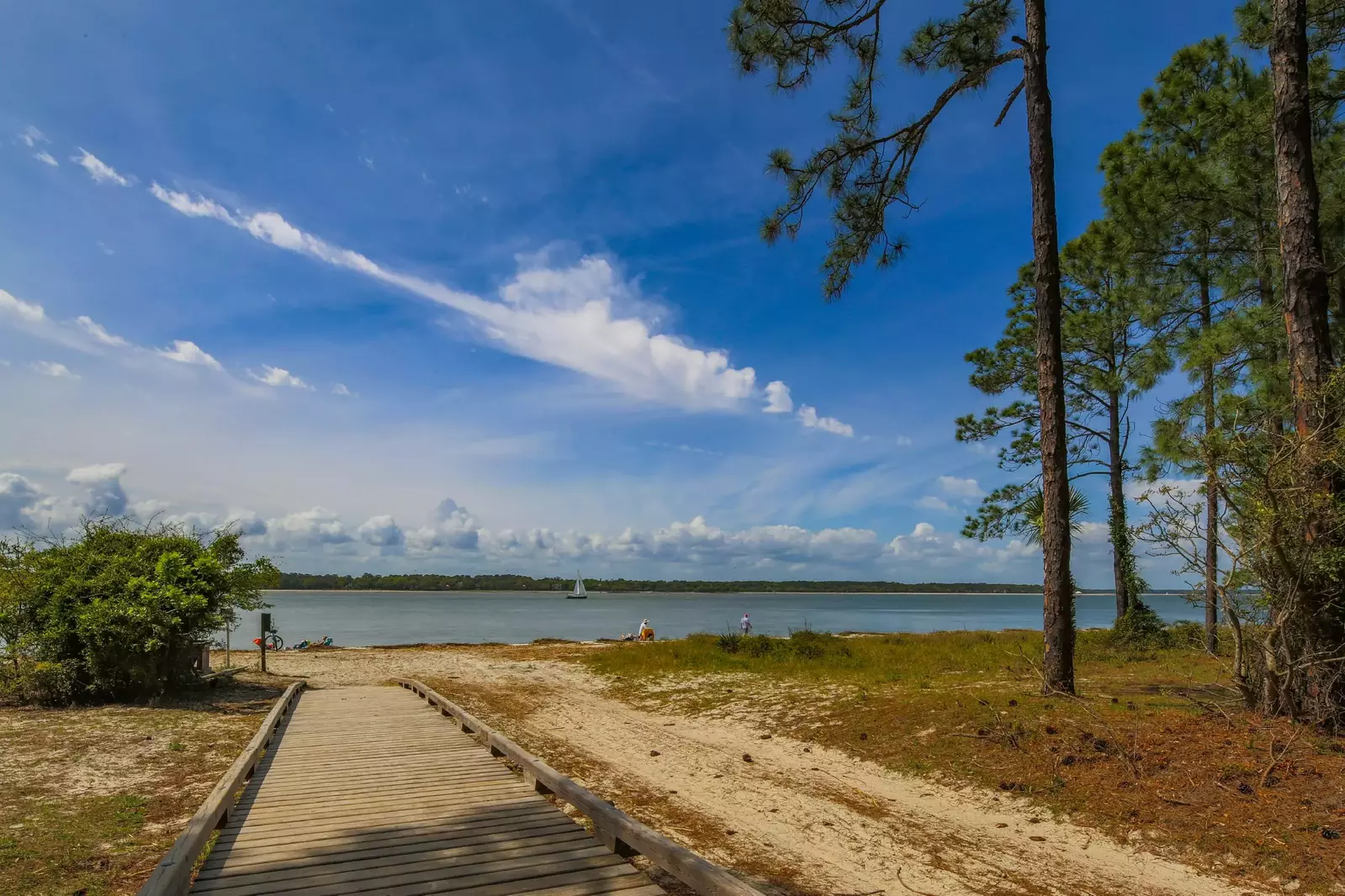Feel your blood pressure drop as you stroll on this beautiful walk to the beach.