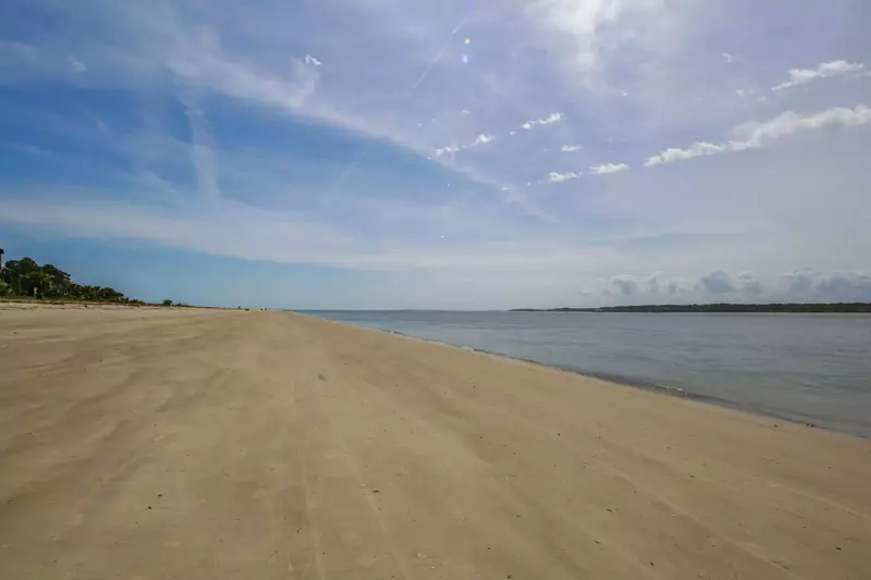 There's plenty of room on this spacious beach to relax, walk, read or soak up some sun.
