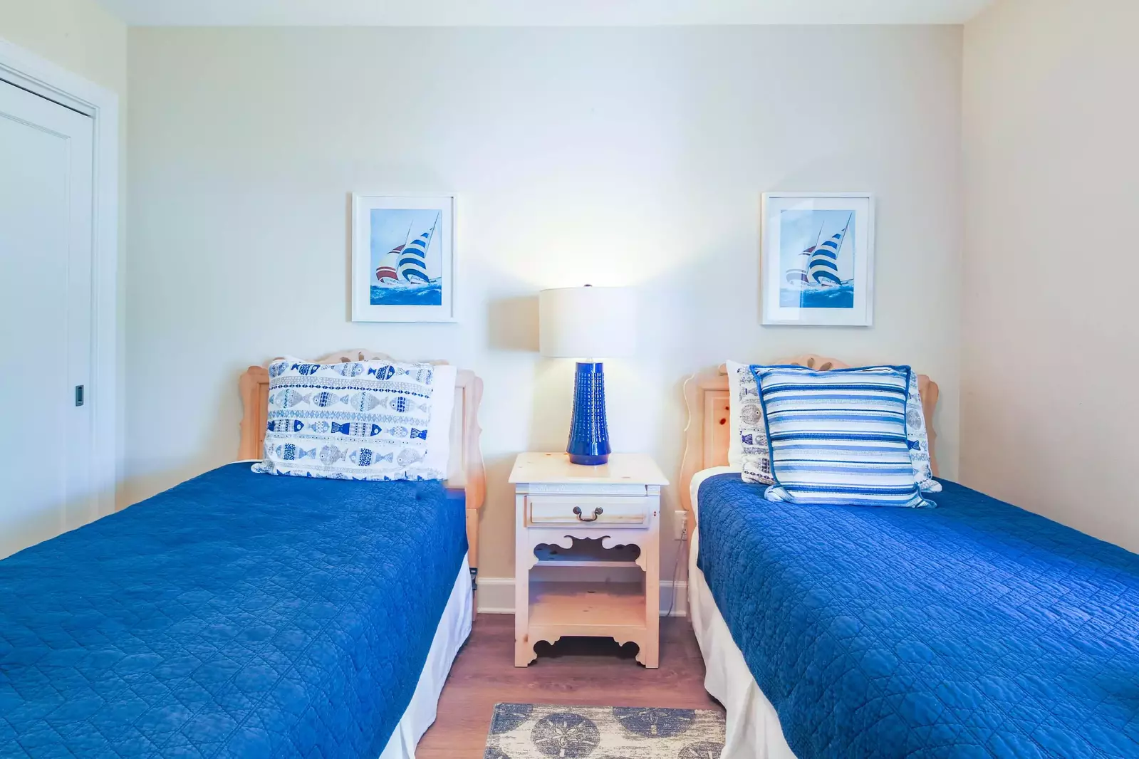 Each of the beds will be made in advance of your arrival with freshly laundered sheets.