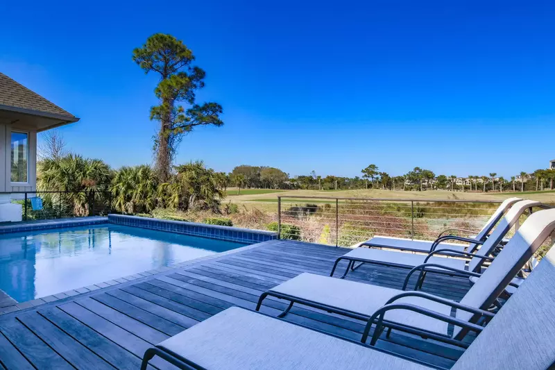 Soak up some sun, watch the golfers or read a good book from our sundeck.