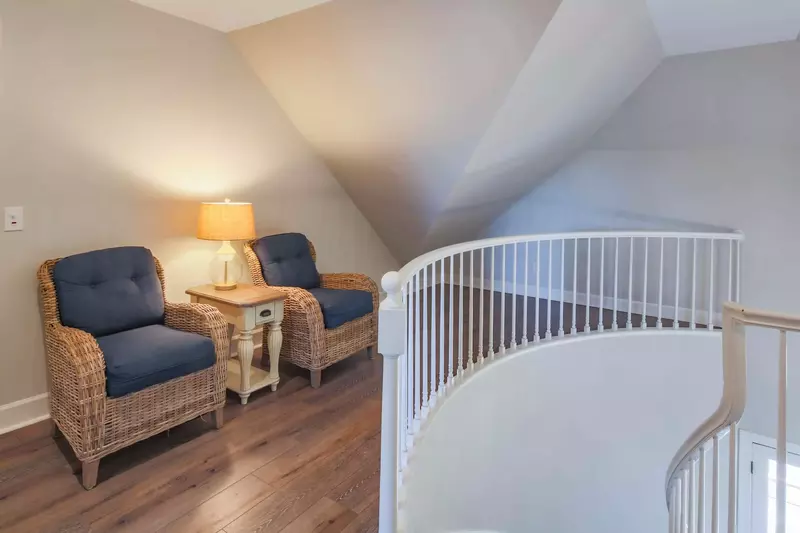 On the second floor, you'll find three more bedrooms.