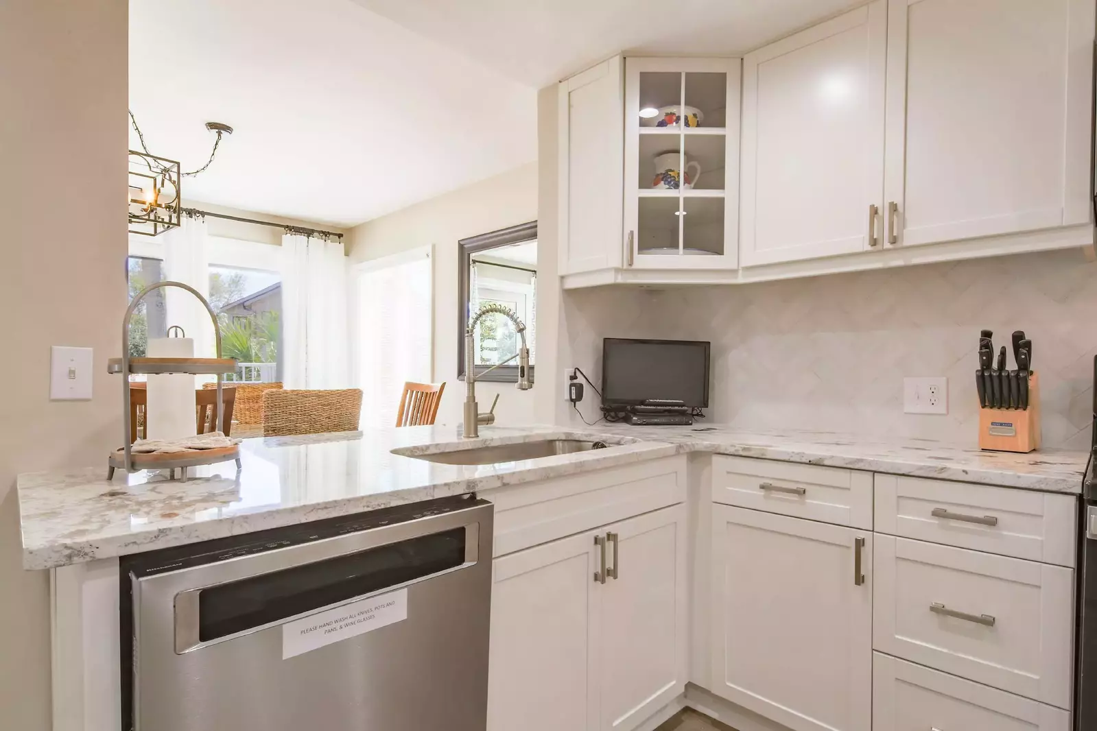 This chef's kitchen is stocked with all the kitchen gear you'll need for your stay.