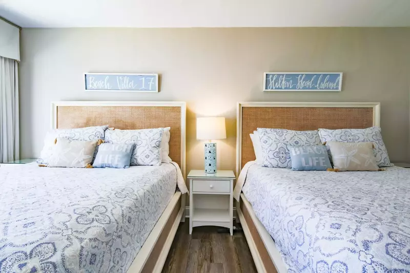 Each of the beds will be made in advance of your arrival with freshly laundered sheets.