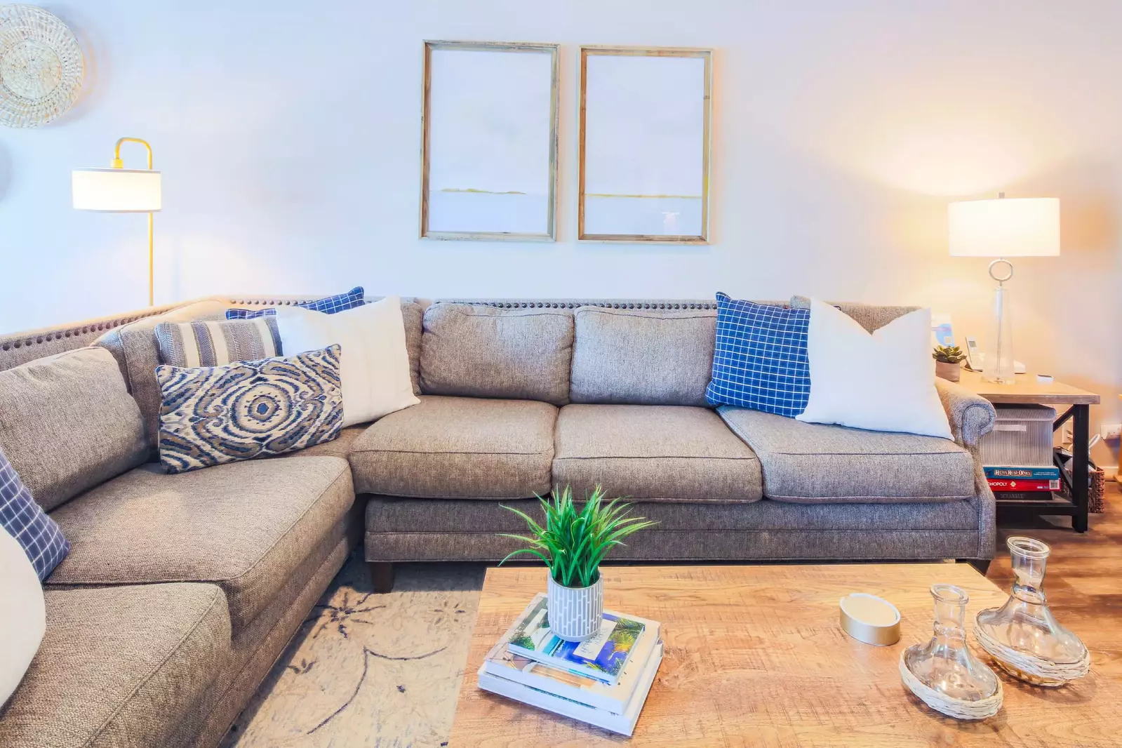 There's plenty of room in the living room for your family to gather together.