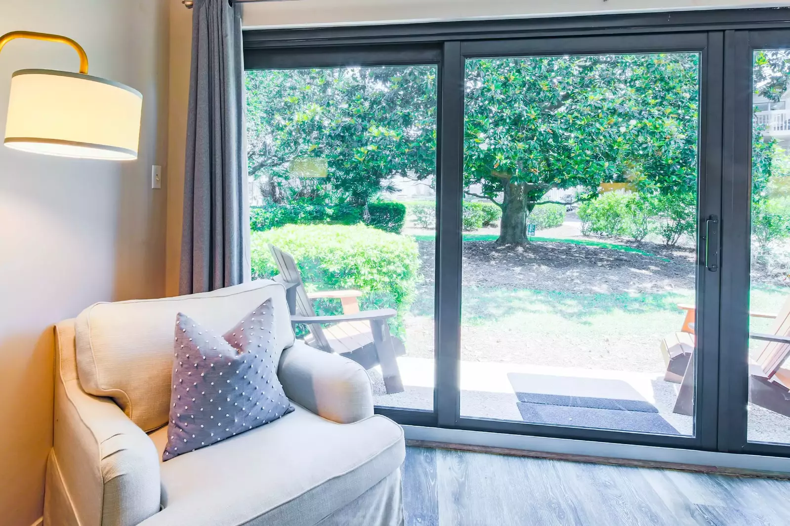 This is the perfect spot for your morning coffee or a a good book!