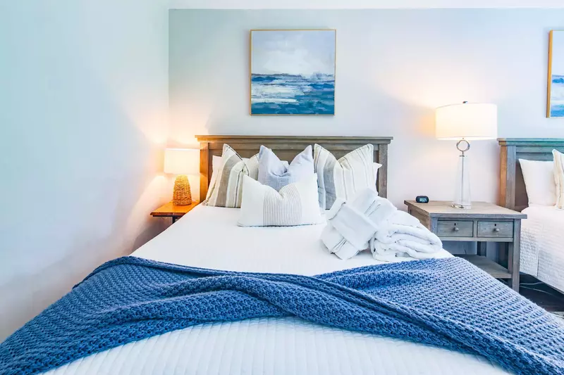 This guest suite is also located on the ground floor of the home.