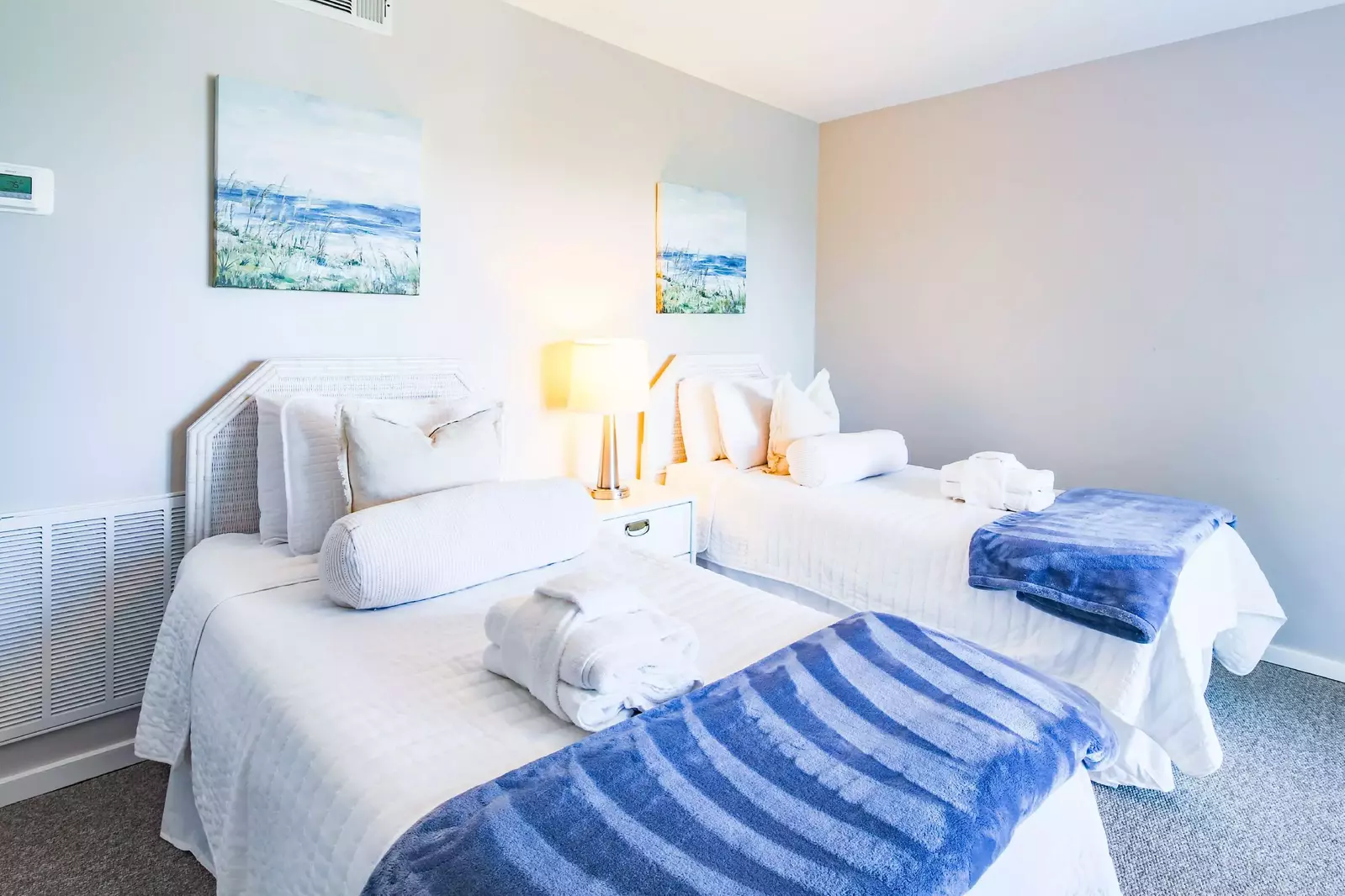 The third bedroom -- with two twin beds -- is located on the home's third floor.