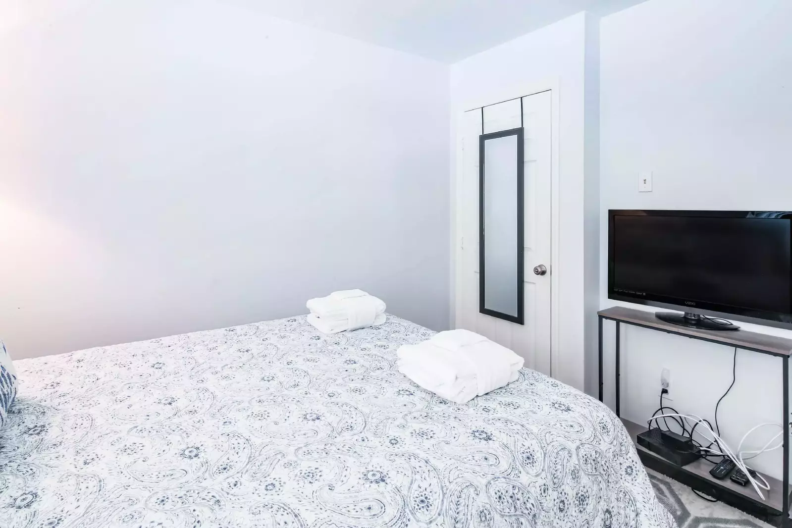 There is also a flat screen TV in the queen guest bedroom.