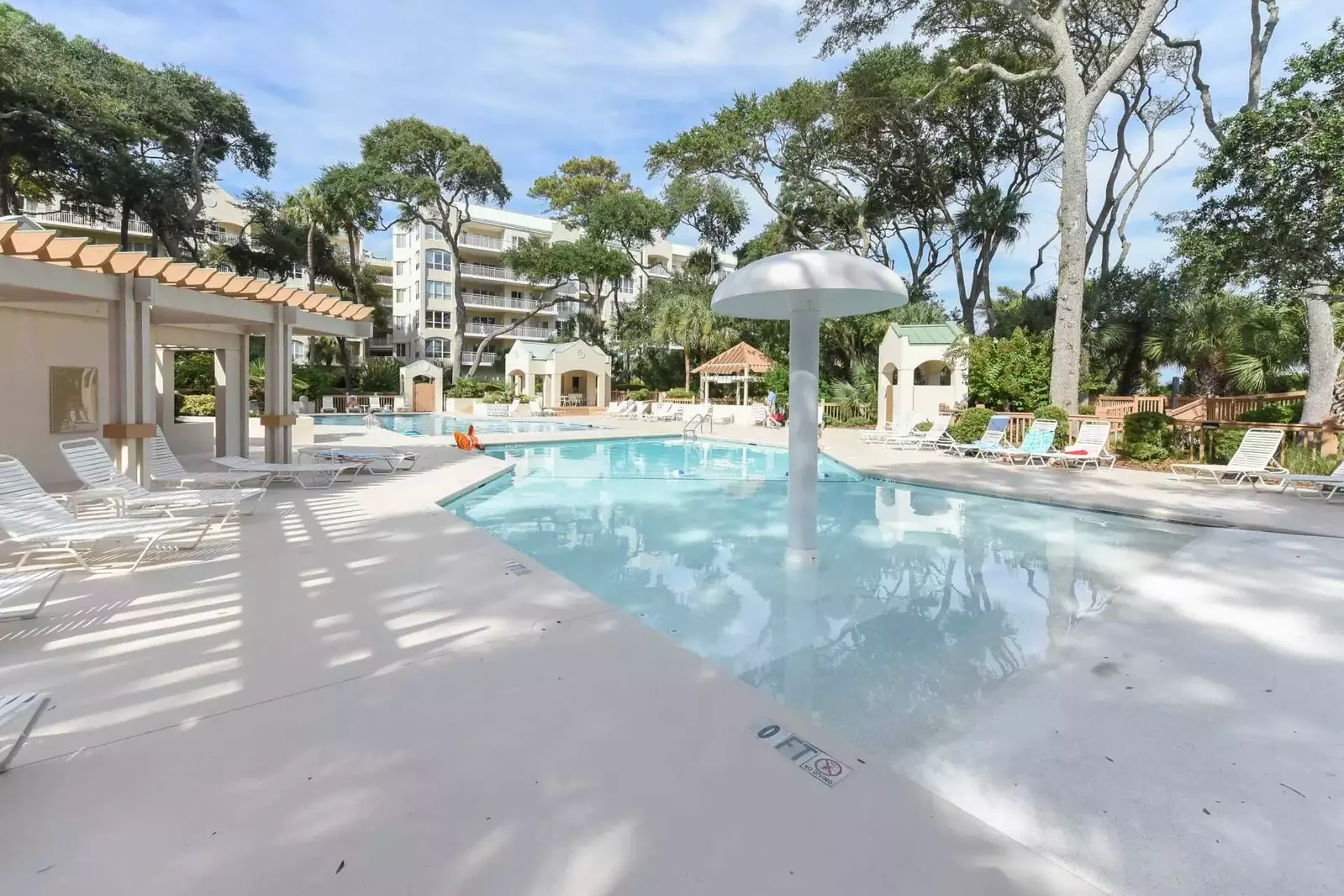 Green Sea Turtle guests are also welcome to access the kid's pool with a mushroom waterfall.