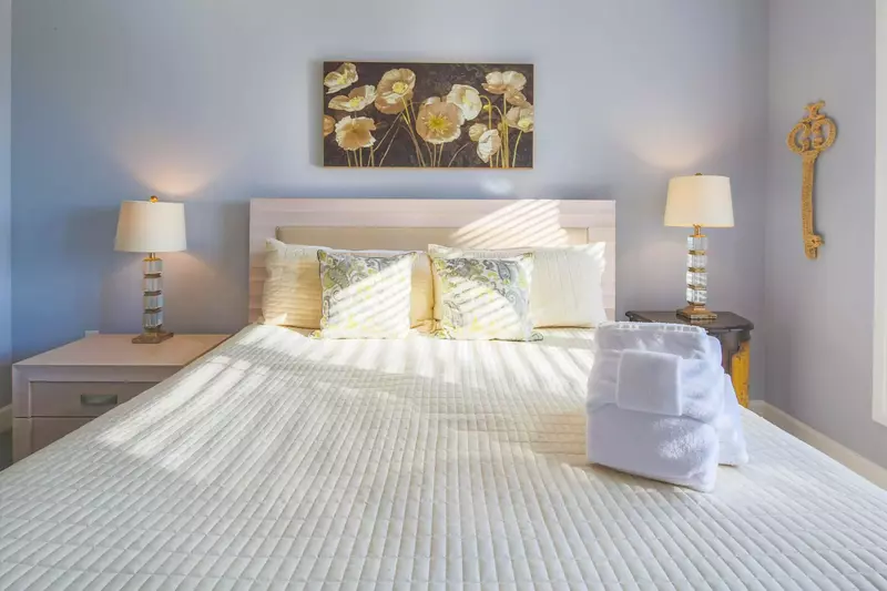 Each of the beds will be made in advance of your arrival with freshly laundered sheets.