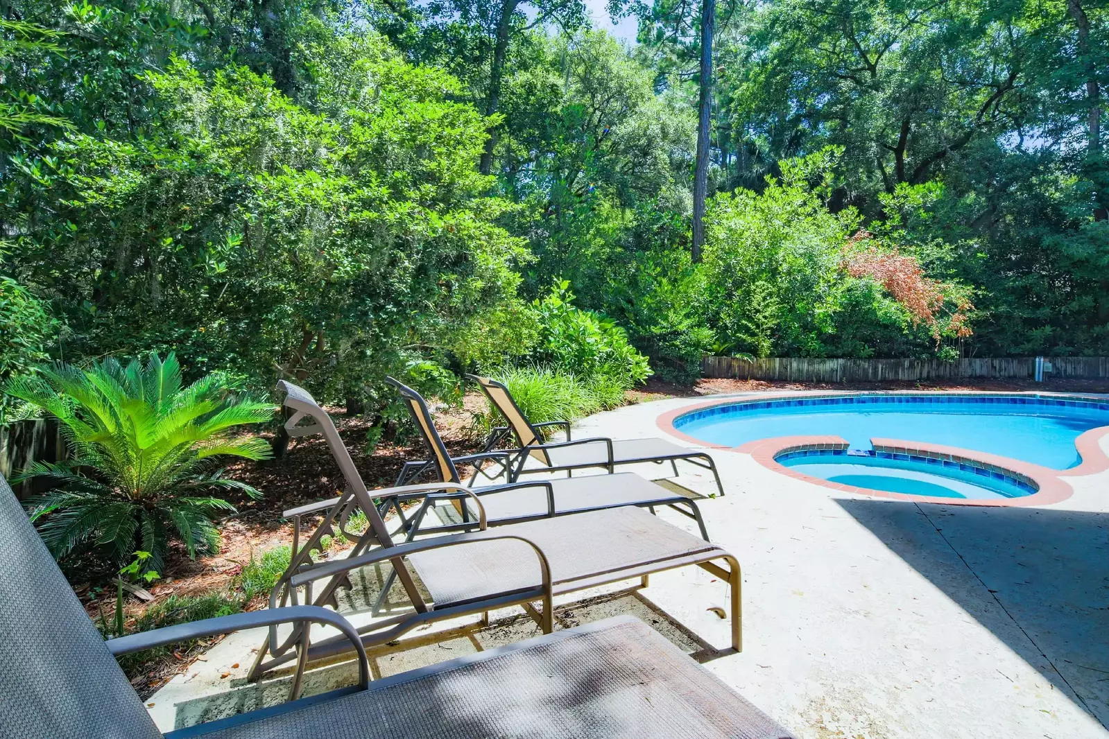 The adults in your group will love to unwind in the poolside lounge chairs.