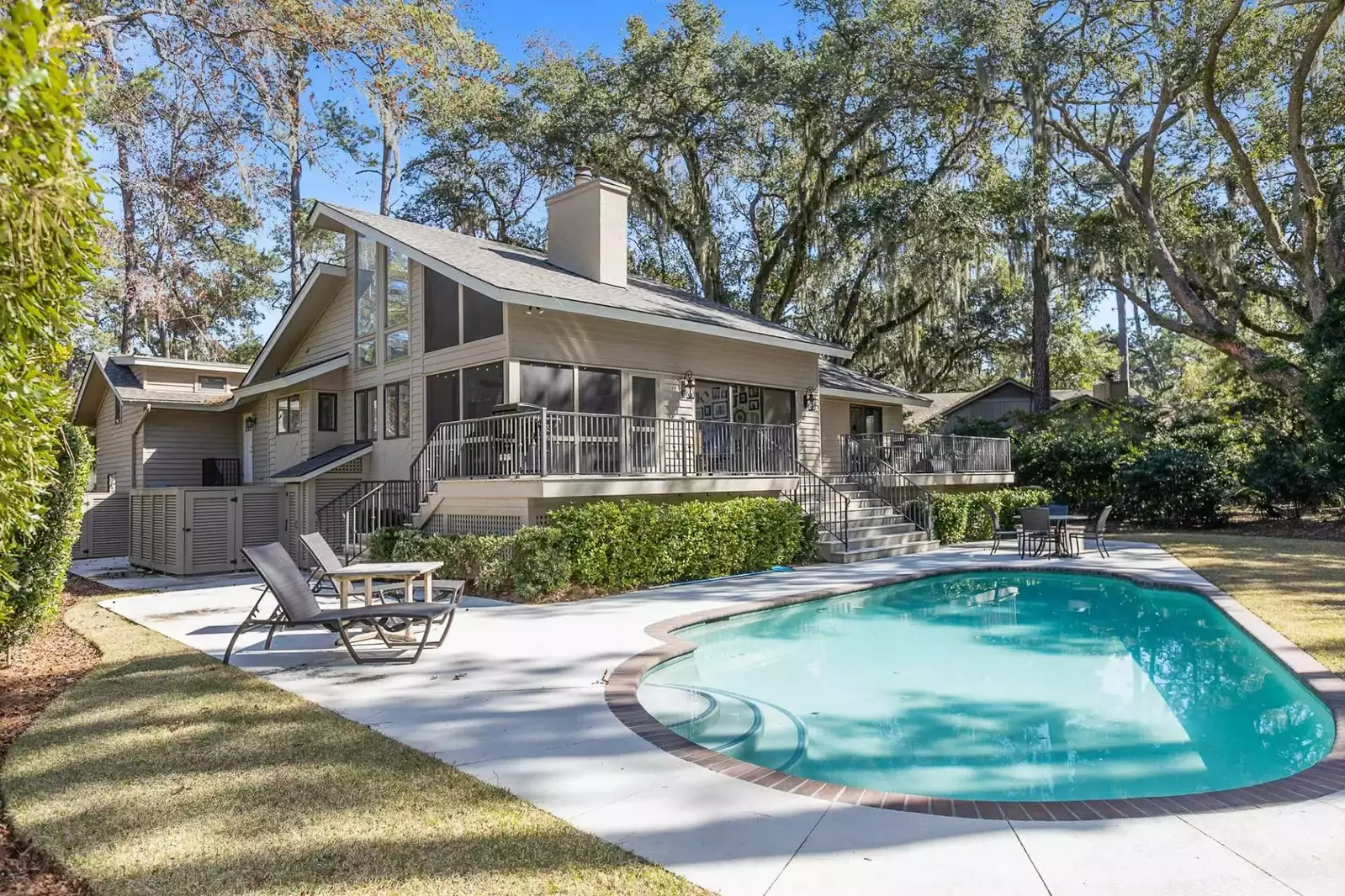 This beautiful private pool area will be all yours for your stay.