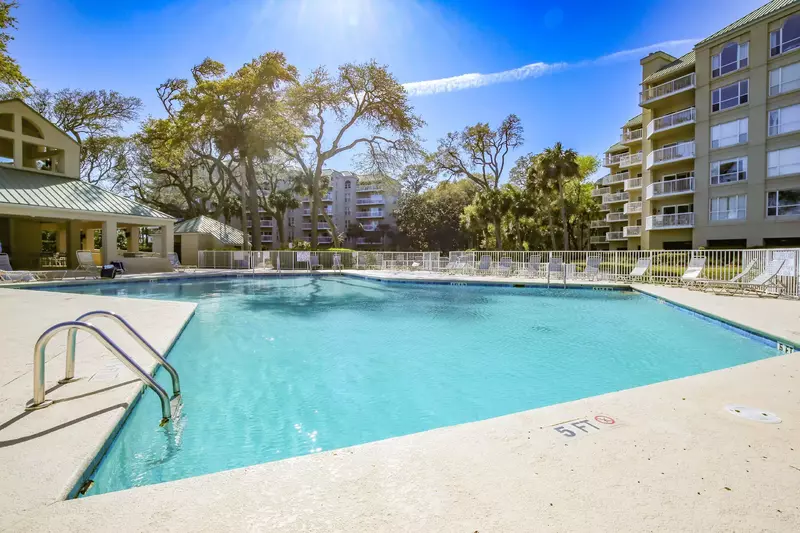 Soak up some sunshine in one of the many poolside lounge chairs.