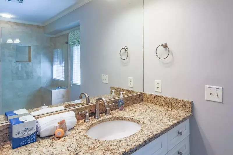 We supply towels and a starter set of bathroom amenities.