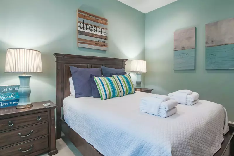 All the rooms of the home but for the bunk bedroom are located on the same level.