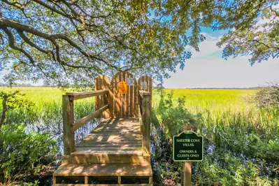 The Shelter Cove community features wonderful amenities, including this boardwalk & dock.