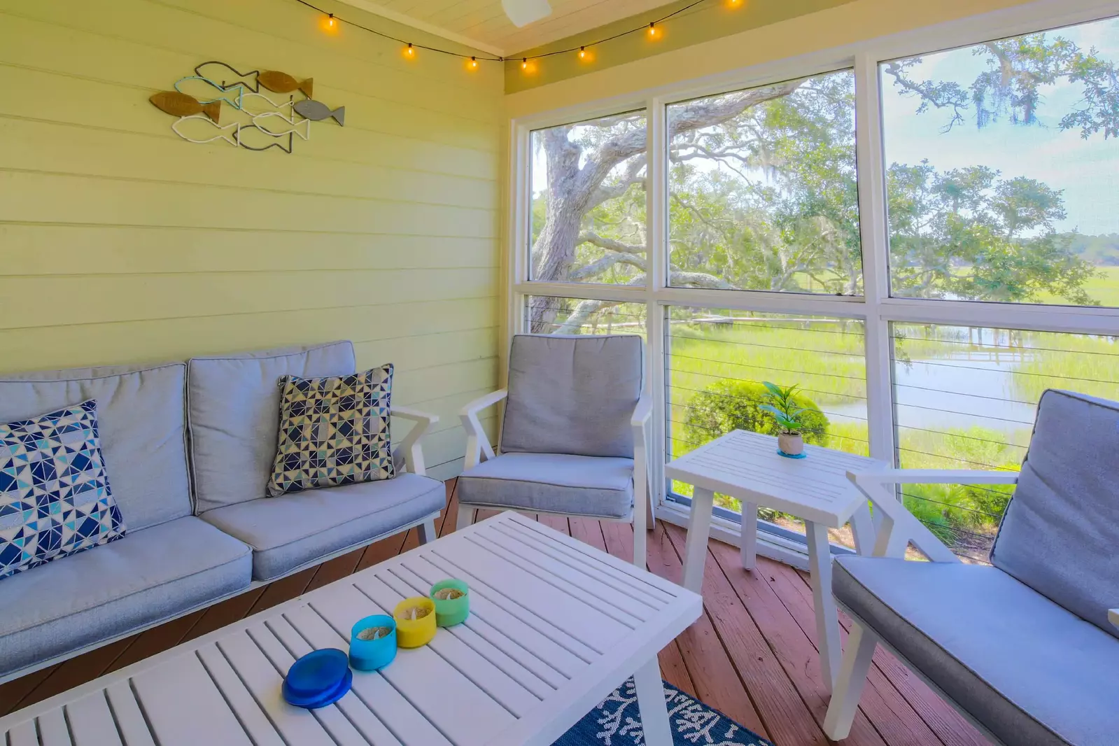 Take off your shoes, kick back, relax and enjoy these mesmerizing marsh views.