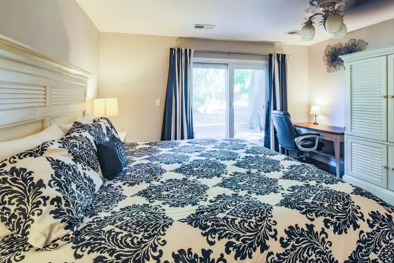 The primary suite also features sliding door access to the back deck.