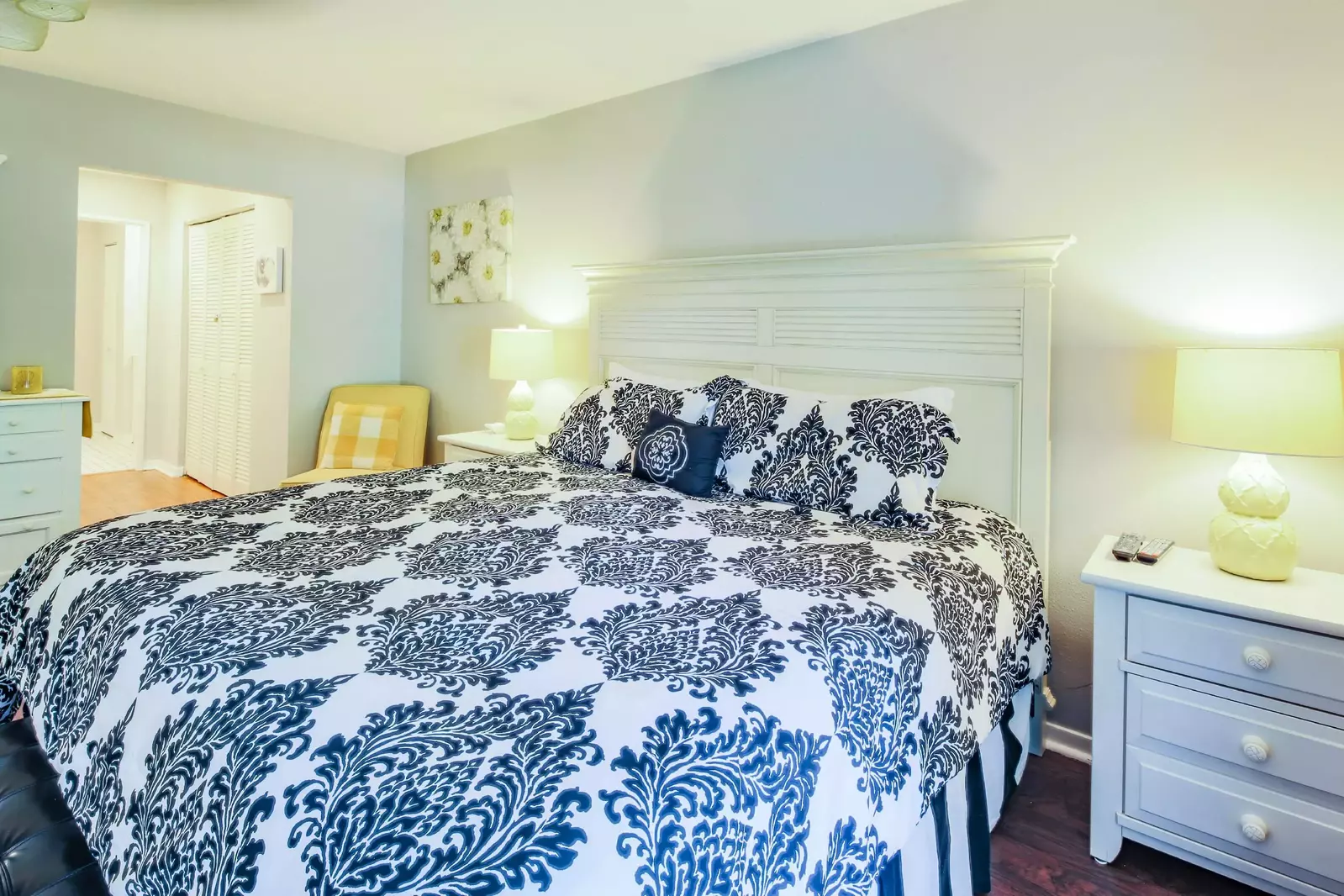 Each of the beds will be made in advance of your arrival with freshly laundered sheets.