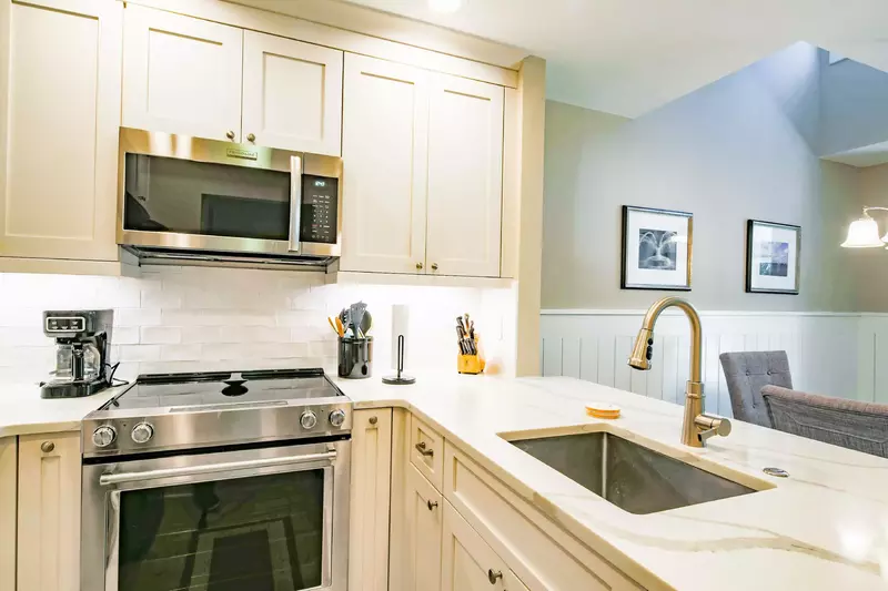 There's plenty of room to prepare your family's meals within the spacious kitchen.