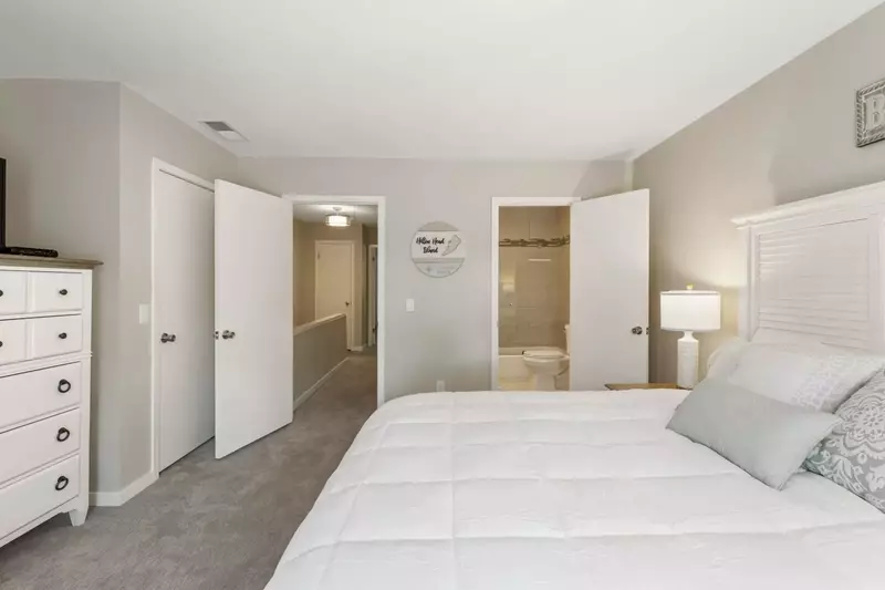 Primary bedroom with King sized bed