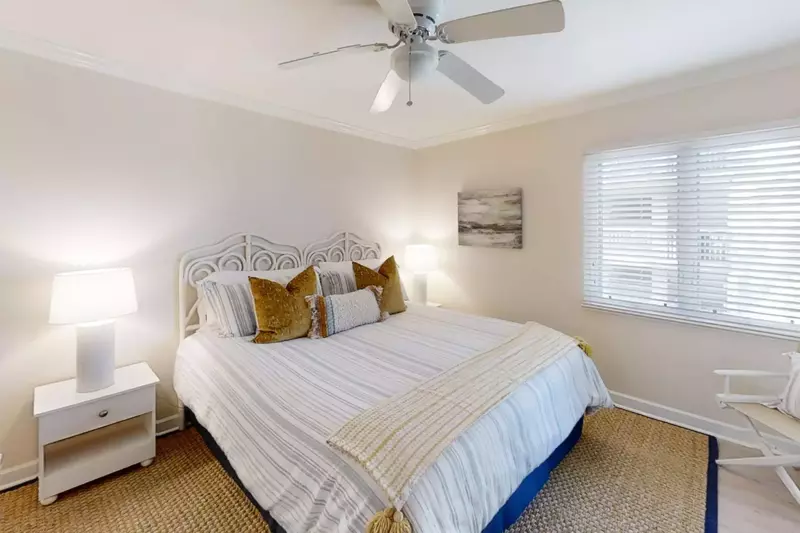 Primary bedroom with king size bed
