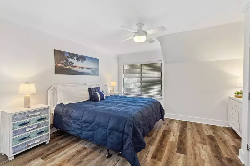 Primary bedroom with king size bed