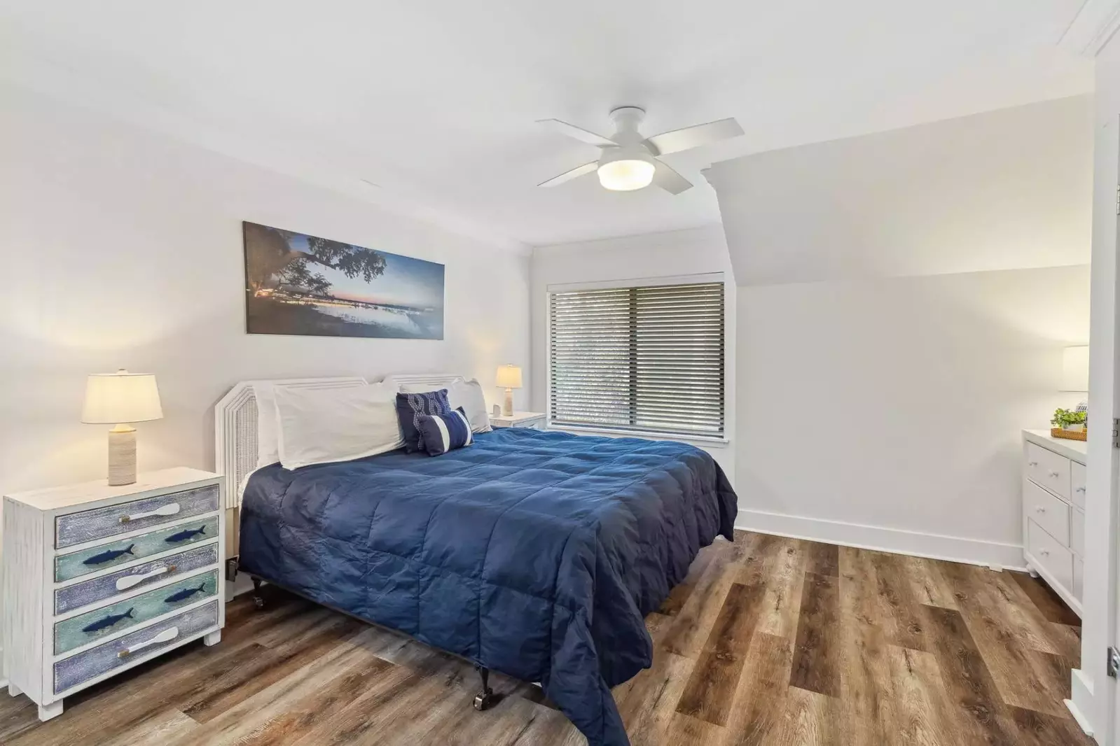 Primary bedroom with king size bed