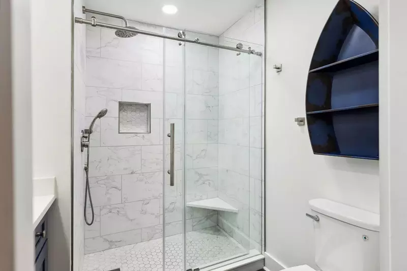 Large walk-in shower