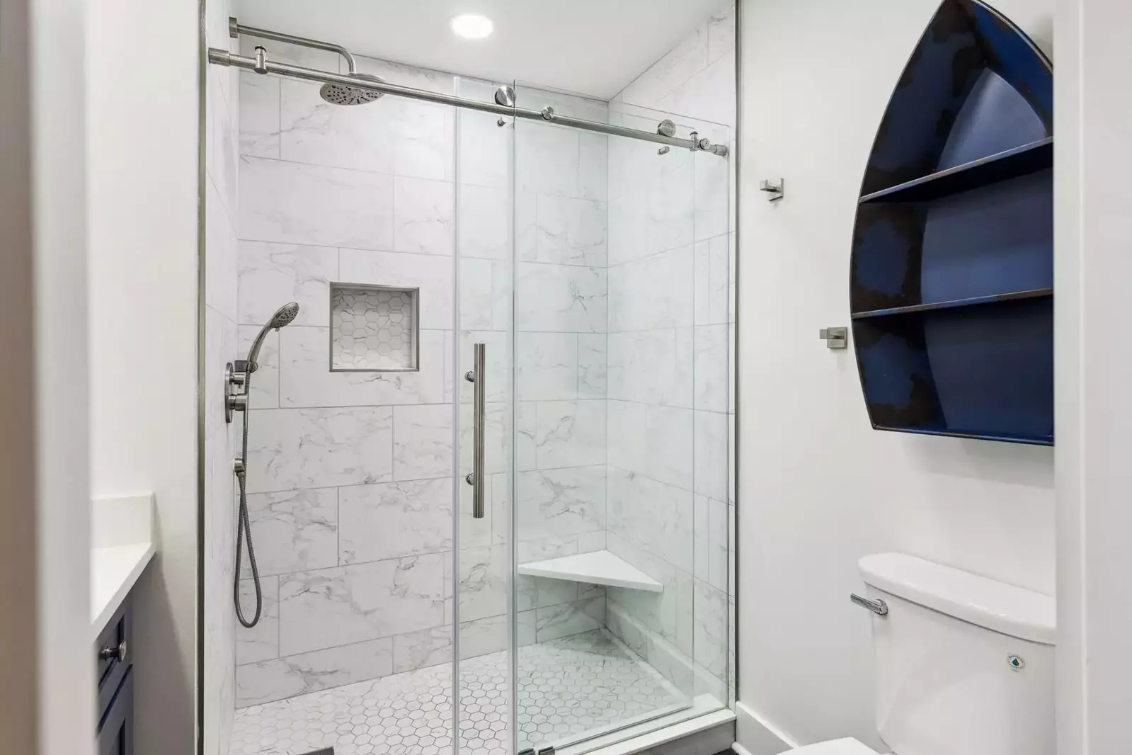 Large walk-in shower
