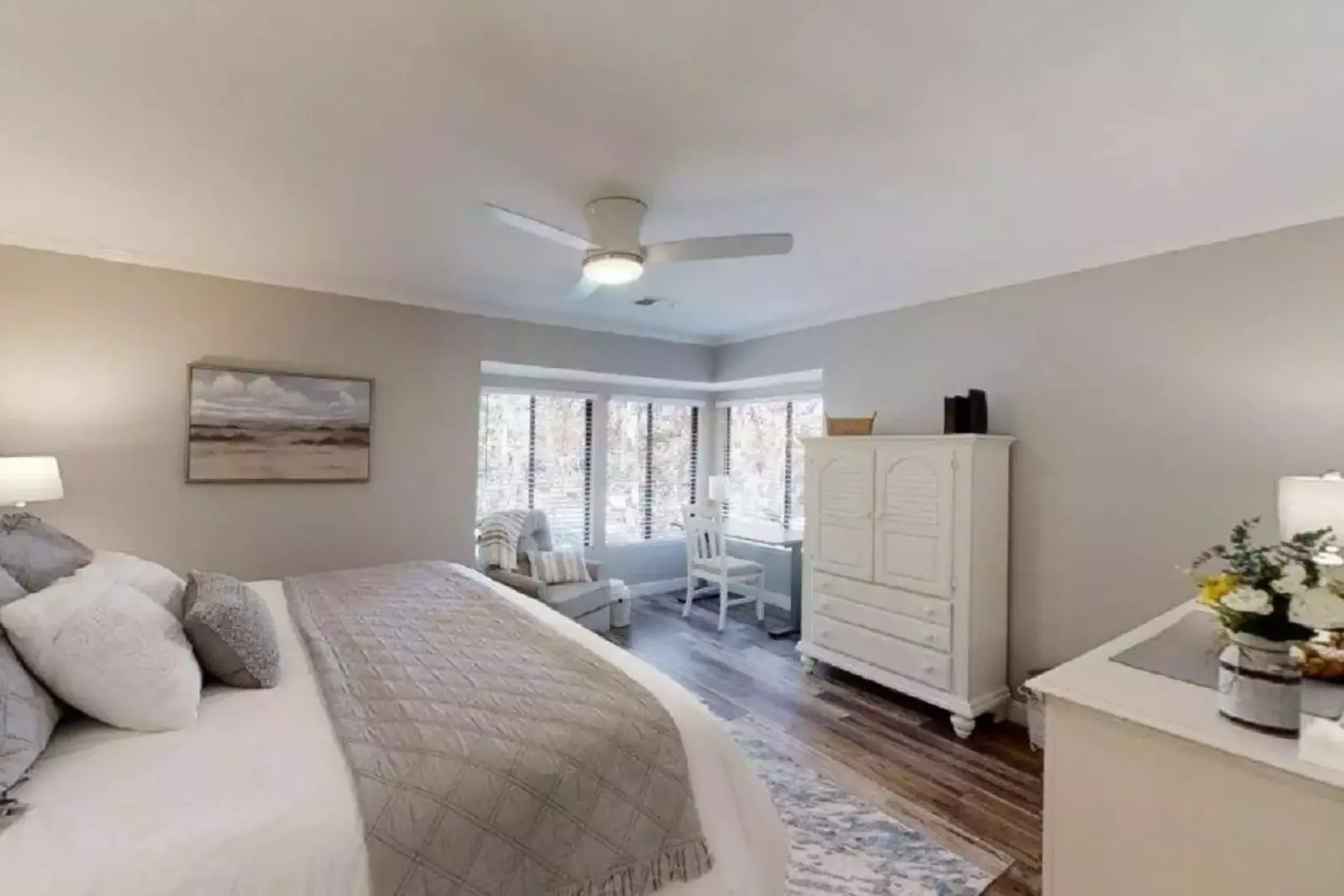 Spacious Master bedroom with lots of natural light