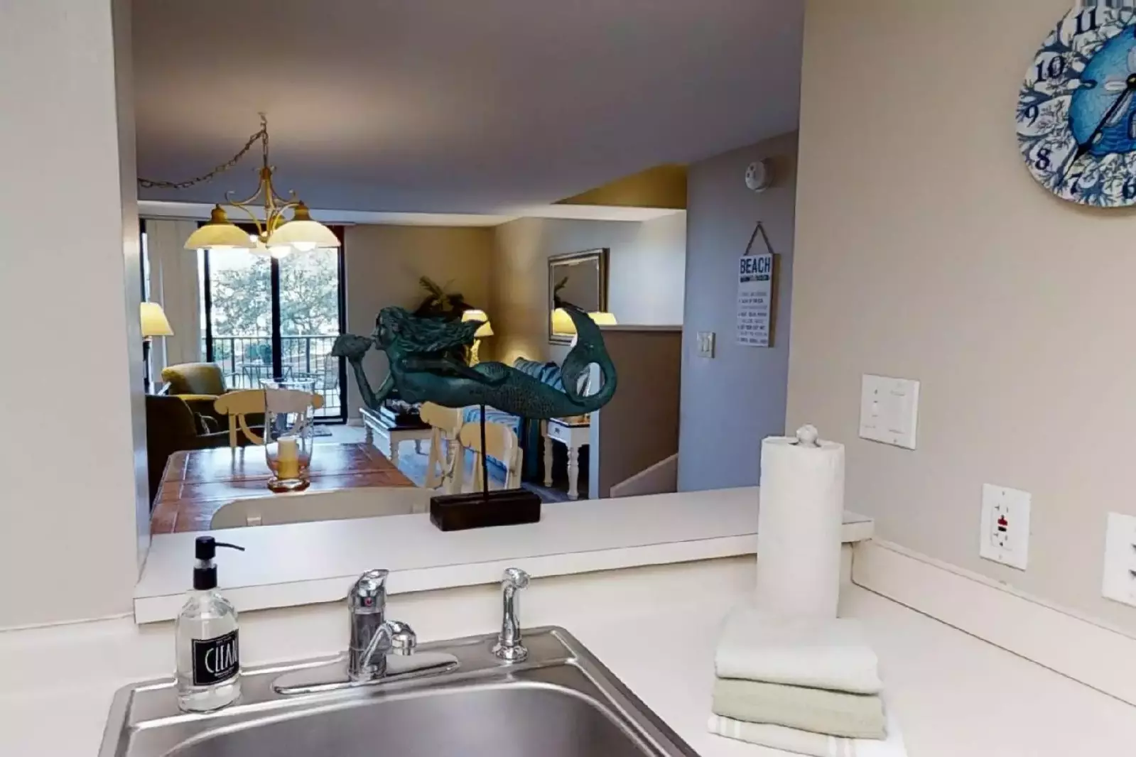 Open to the living area