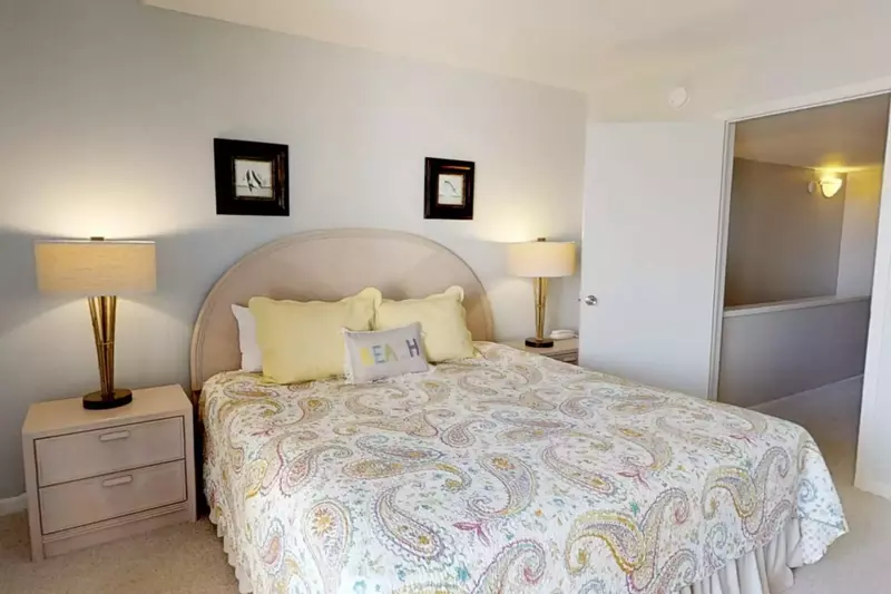 Master bedroom with king bed