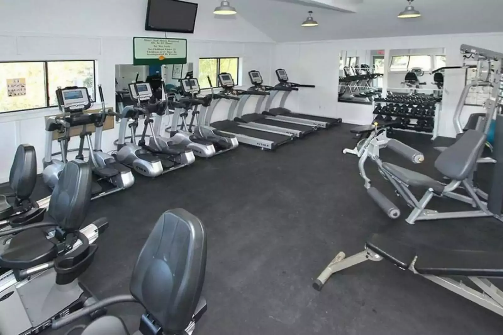 New fitness room at the Island Club