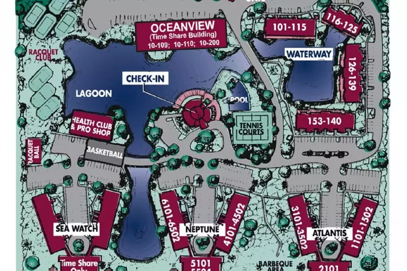 Property map of the Island Club