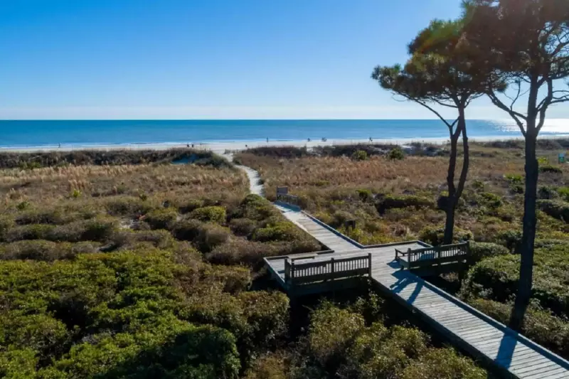 Ocean Club's walkway to the beach