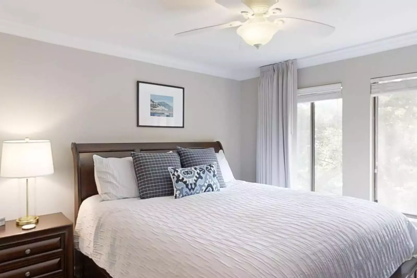Primary suite with king size bed