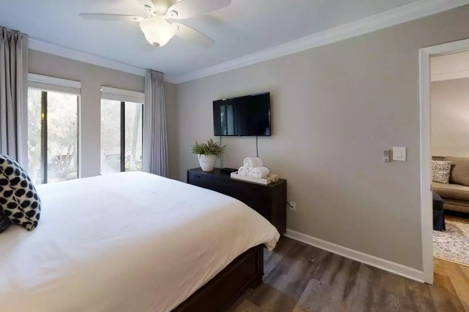 Lovely Master Suite with calming colors