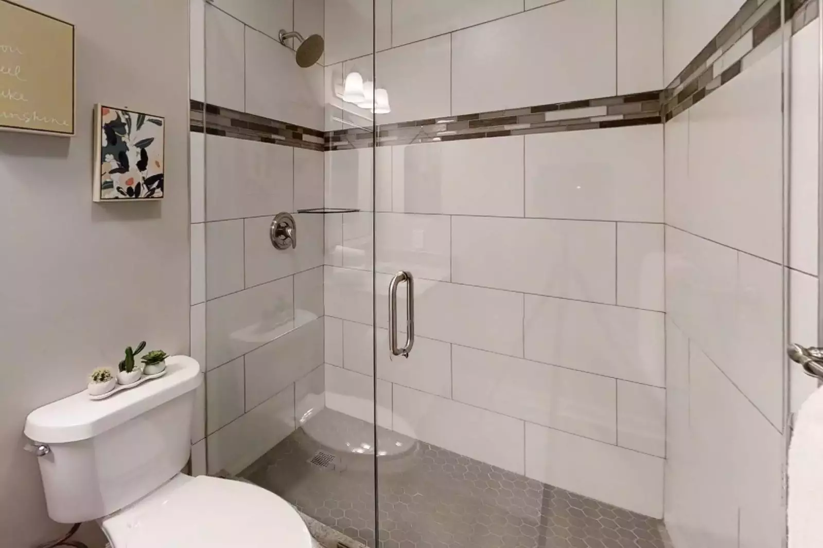 Beautiful walk-in shower