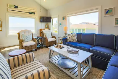 Surf Song Cottage is a newly built, beach front home on the quiet, East end of Folly Beach.