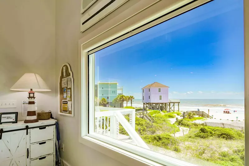 The oceanside of the home has large windows to enable you to fully enjoy the ocean views.