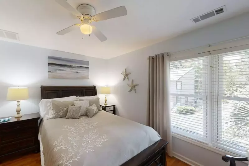 Master bedroom with lots of natural light